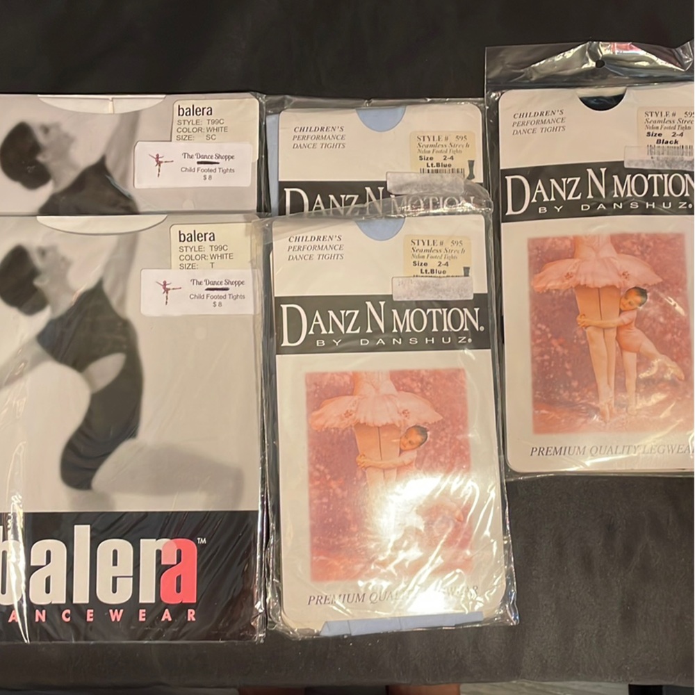 Dance Tights Bundle- Toddler/XSmall Child (DanzNMotion & Balera Brand)